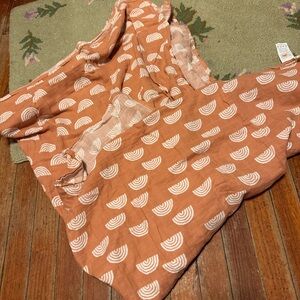 Miaoberry 100% Organic Cotton Muslin Baby Swaddle Blanket Set | Caramel Rainbow